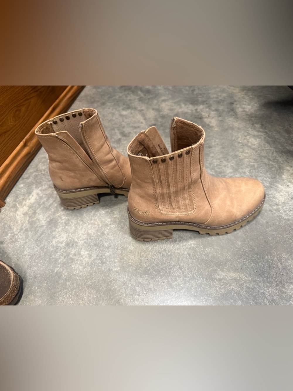 Blowfish Malibu Ankle Booties in Tan